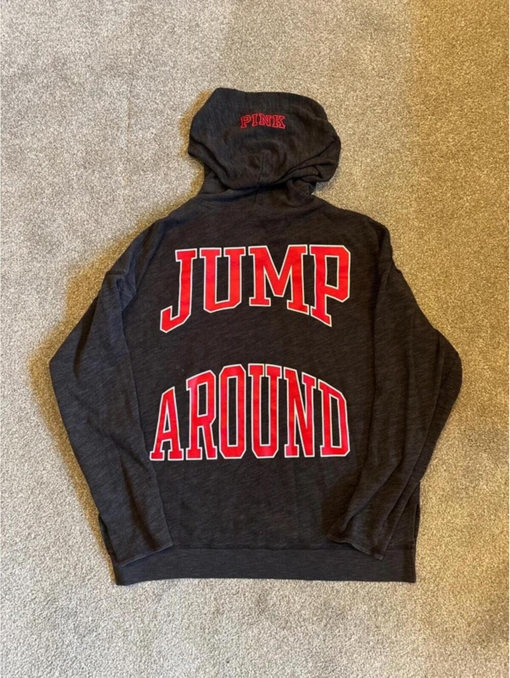 Iconic Jump Around VS Pink UW Badgers Hoodie - M - Picture 1 of 3